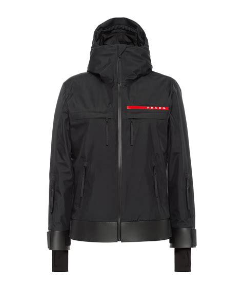 prada gore tex jacket black|Prada.